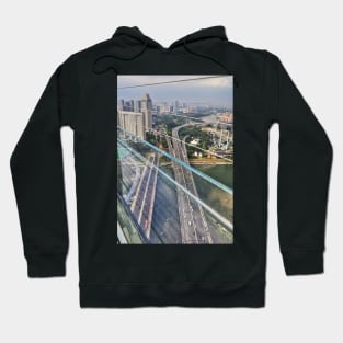 Singapore Flyer - View through Glass Wall from SkyPark Hoodie